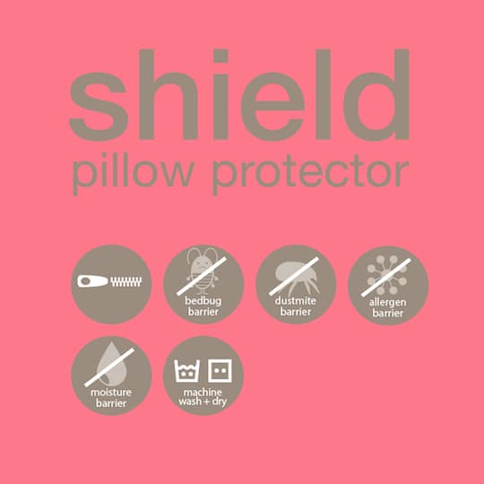 Shield Pillow Protection Cover, 12" x 16"